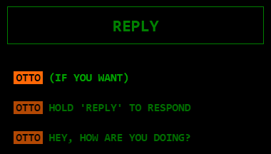 Screenshot of chat sidebar with dialog focused on instructions
